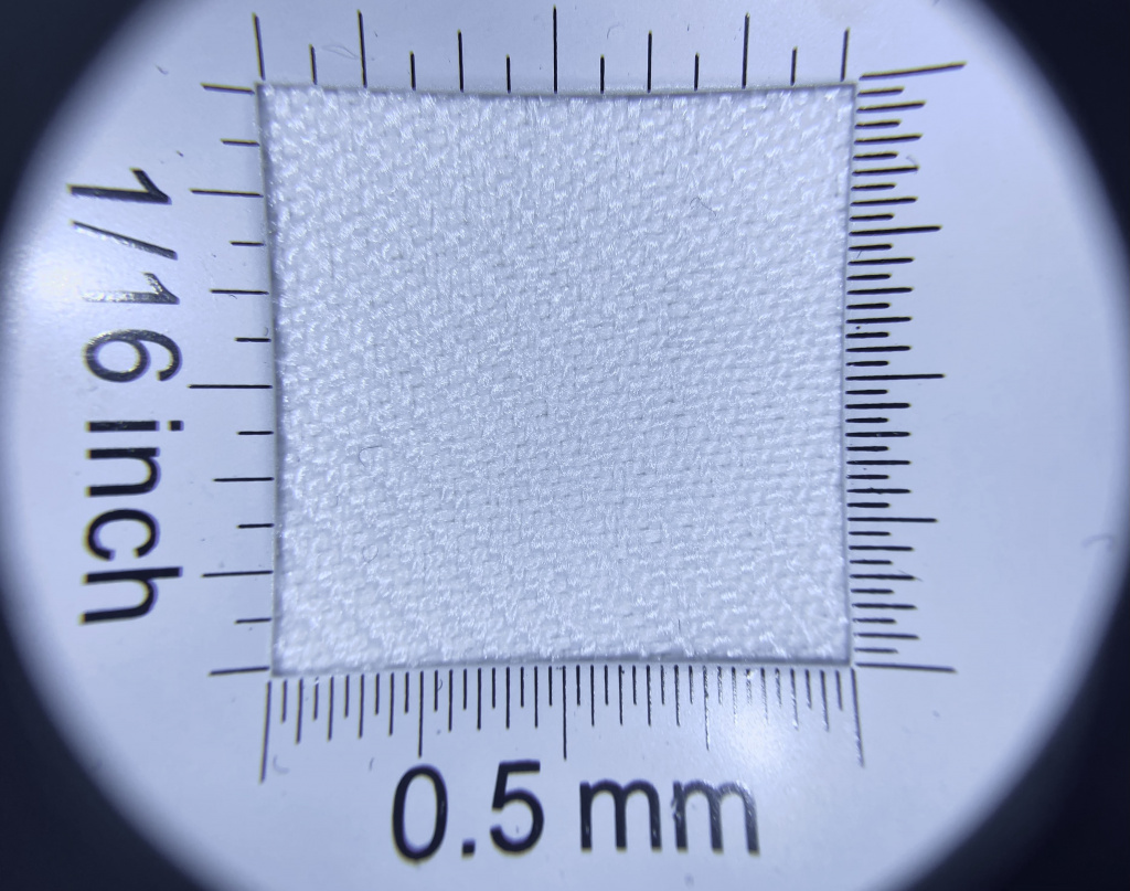 Ткань фильтровальная синтетическая 86033 под микроскопом.